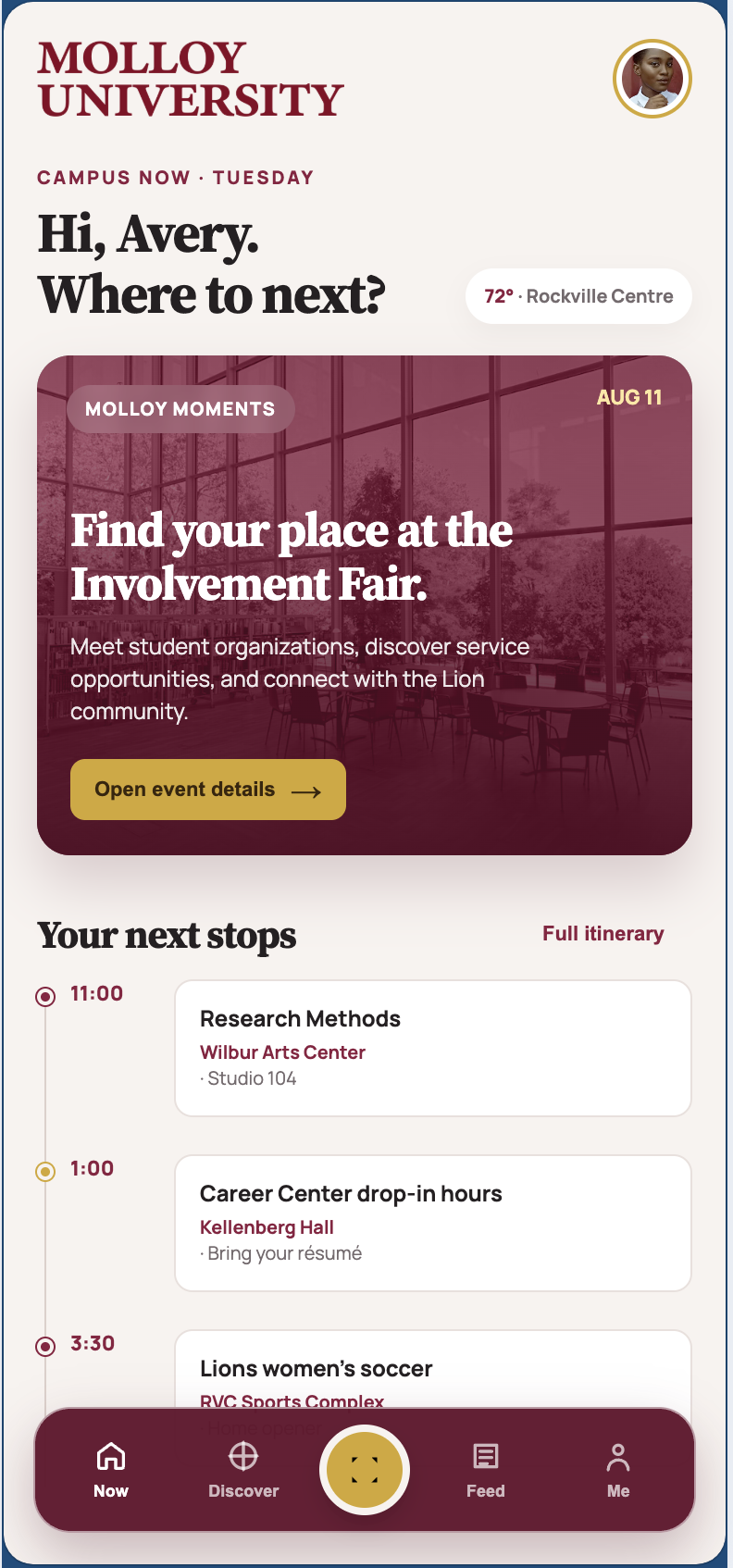 Molloy University Slate Mobile App