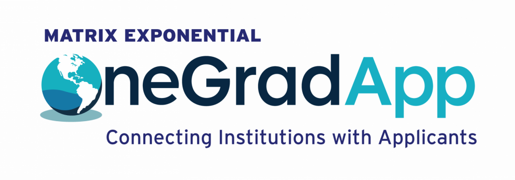 OneGradApp logo with title OneGradApp and Tag line as Connecting Instituion with Applicants